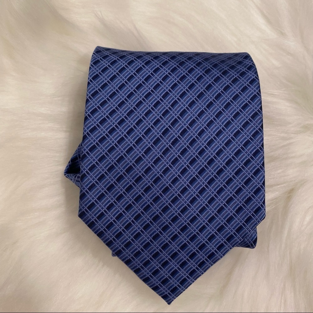 Claiborne Blue 100% Silk Neck Tie
